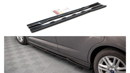 Diffuser Ford C-Max II Side Skirts Gloss Black