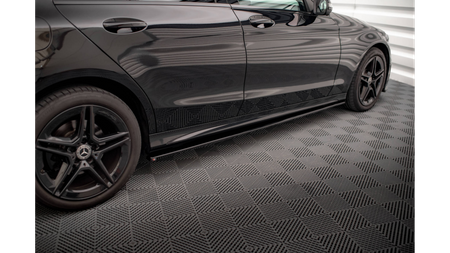 Diffuser Mercedes-Benz C43 C W205 Facelift Side Skirts Gloss Black