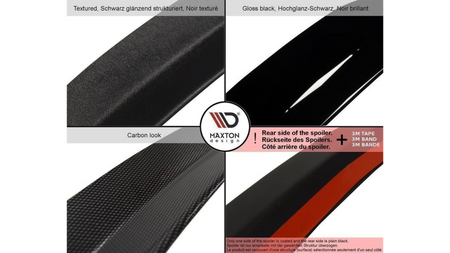 Spoiler Skoda Rapid Spaceback Tył Gloss Black