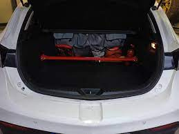 Rear upper strut bar Mazda 3 MPS BL skręcana White