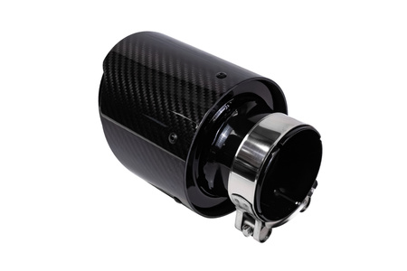 Exhaust Tip 114mm enter 70mm Carbon Gloss