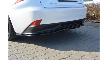 Splitter Lexus IS III H Rear Central with Diffuser Gloss Black