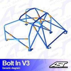 Roll Cage VOLVO 240 4-door Sedan BOLT IN V3