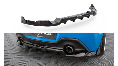 Splitter Toyota GR86 Rear Central with Diffuser v.1 + Flaps 