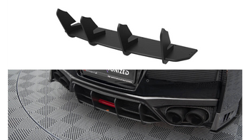 Diffuser Nissan GTR R35 Facelift Rear Street Pro Black-Red