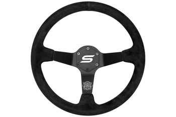 Steering wheel SLIDE 350mm offset:90mm Suede Black