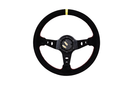 Steering wheel Pro 350mm offset:80mm Yellow Suede