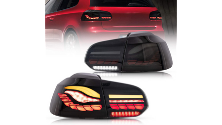 Lampy Volkswagen Golf VI Tył Dynamic LED Smoke