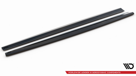 Diffuser Volvo V90 S90 R-Design II Side Skirts Gloss Black