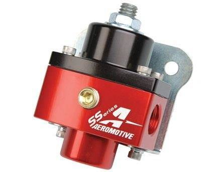 Aeromotive Fuel pressure regulator SS Carburetor 750HP ORB-06 Red/Black