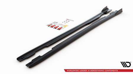 Diffuser Mercedes-Benz A W176 Side Skirts v.1 Gloss Black