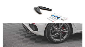 Splitter Audi S3 8Y Rear Side v.1 Gloss Black