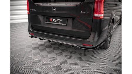 Splitter Mercedes-Benz V W447 Facelift Rear Central with Diffuser Gloss Black