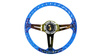 Steering wheel SLIDE 350mm offset:70mm NeoChrome Acrylic Blue