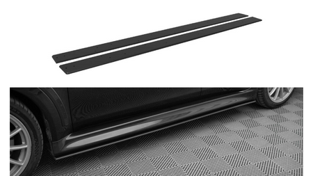 Side Skirts Mitsubishi Lancer EVO X Street Pro Black-Red