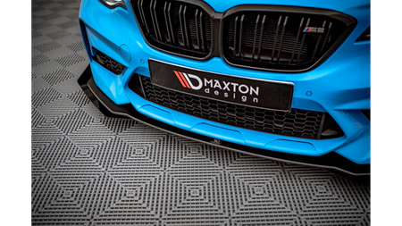 Splitter BMW 2 F87 Competition Front Pro v.1 + flaps Black