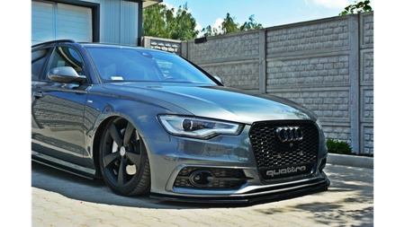 Splitter Audi A6 C7 S-Line Front v.1 Gloss Black