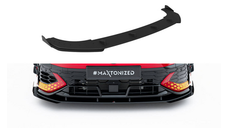 Splitter Volkswagen Golf GTI Clubsport Mk8 Facelift Front Street Pro Black-Red + Gloss Flaps