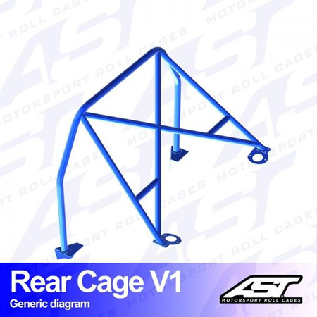 Roll Bar BMW (E46) 3-Series 2-doors Coupe RWD REAR CAGE V1