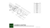Gearbox Adapter Plate BMW M50 M52 M54 S50 S52 S54 - BMW ZF 8HP70 / M57N GS6-53DZ (Vertical)