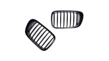 Grill BMW 3 E46 pojedyncze żeberka Matt Black