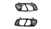 Exhaust Tail Pipes Black suitable for MERCEDES A-Class (W176) CLA (C117, X117) GLA-Class (X156) 2012-2018