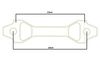 Car Battery Tie Down D1Spec 15cm silver