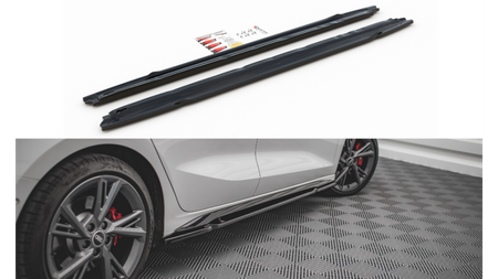 Diffuser Audi A3 8Y S-Line Side Skirts Gloss Black