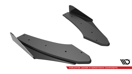 Splitter Audi S3 8Y Rear Side Street Pro Black + Gloss Flaps