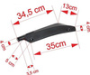 Universal Car Rear Bumper Lip Splitter Diffuser Chin Spoiler Canard Deflector Black