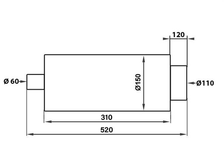 Tłumik ProRacing 65mm MT04