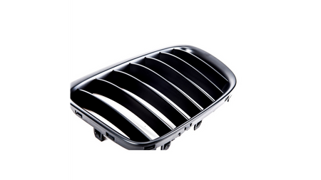 Grill BMW X1 E84 pojedyncze żeberka Matt Black