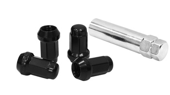 Kute nakrętki zabezpieczające D1Spec Stal M12x1,25 Black