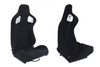 Racing seat GLOCK BLACK FABRIC