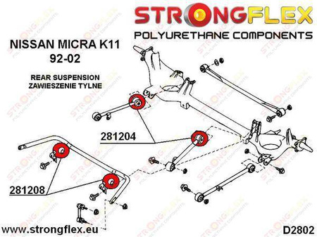 Rear beam outer mounting bush SPORT