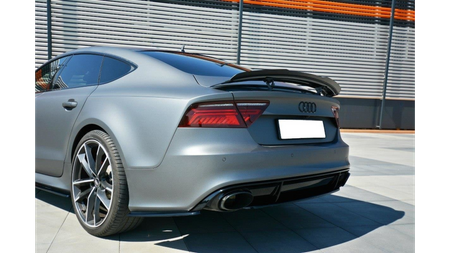 Splitter Audi RS7 Facelift Tył Boczne v.1 Gloss Black