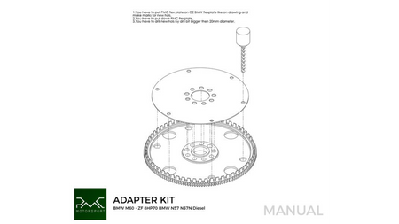 Adapter BMW E34 V8 530i 540i - BMW ZF 8HP 8HP70 8HP50