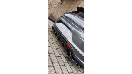 Diffuser Volkswagen Scirocco III Facelift R Rear Valance Gloss Black