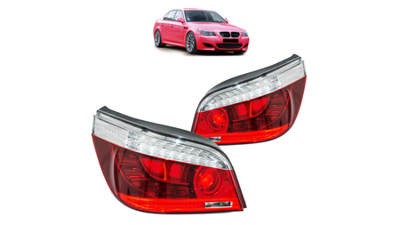 Lampy BMW 5 E60 Facelift Tył LED Red