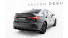 Dyfuzor Audi A3 8Y Tył Street Pro Black-Red + Gloss Flaps