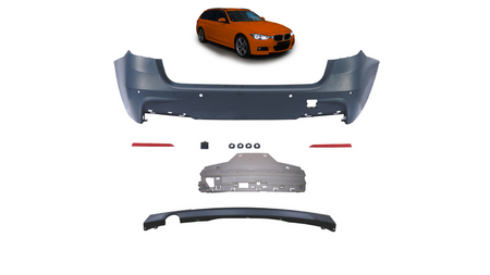 Bumper BMW 3 F31 Rear with Diffuser