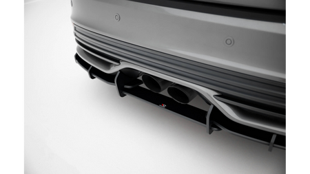 Dyfuzor Ford Focus ST Mk3 Facelift Tył Street Pro Black + Gloss Flaps