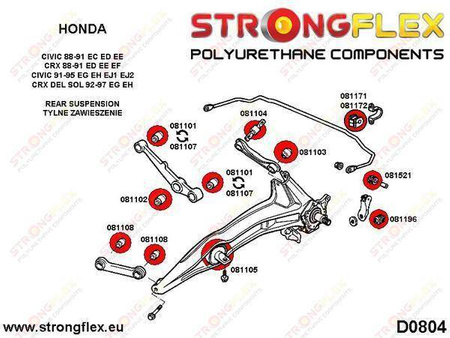 Full suspension bush kit polyurethane