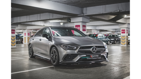 Splitter Mercedes-Benz CLA 35 Aero C118 przód v.1 Gloss Black