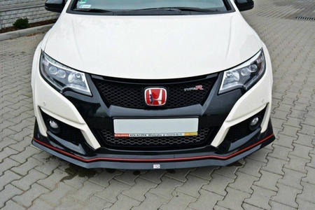FRONT SPLITTER v.2 HONDA CIVIC IX TYPE R - Gloss Black