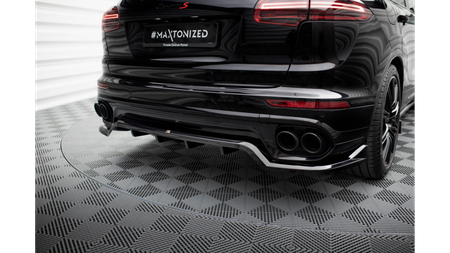 Splitter Porsche Cayenne II Facelift Rear Central with Diffuser