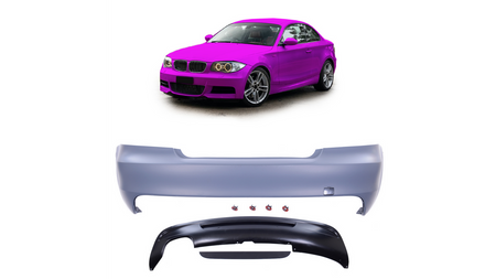 Bumper BMW 1 E82 E88 Rear with Diffuser