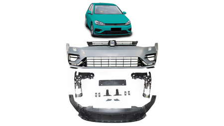 Bumper Volkswagen Golf 7 Facelift Front SRA Grill