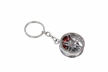 Keychain Rim with calipers Silver