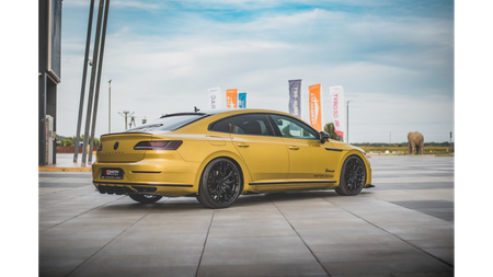 Diffuser Volkswagen Arteon R-Line Rear Valance + Flaps Black Racing Durability